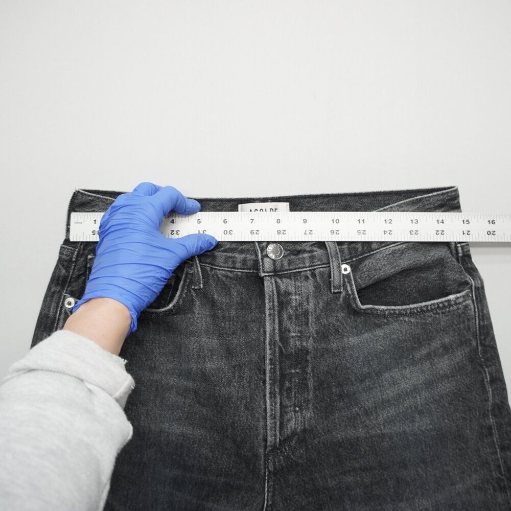 AGOLDE Fran Low Slung Easy Straight Cuffed Jeans in Ditch Size 26 - Picture 12 of 13